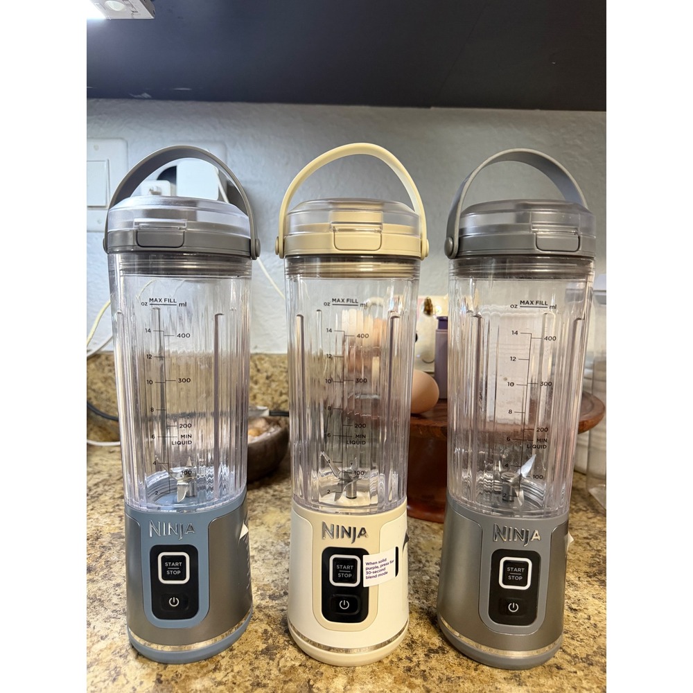 Portable Ninja Blast Blender BC155SNV Unisex 18oz Multicolor Excellent